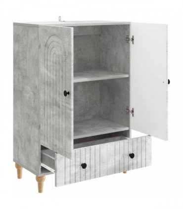 vidaXL Sideboard Concrete Grey 66 x 34.5 x 95 cm Engineered Wood — V0672158173