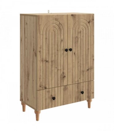 vidaXL Sideboard Artisan Oak 66 x 34.5 x 95 cm Engineered Wood — V0672158174