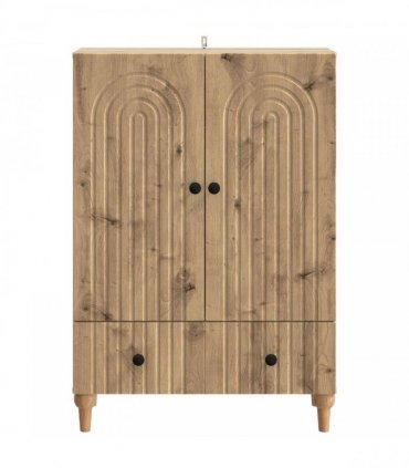 vidaXL Sideboard Artisan Oak 66 x 34.5 x 95 cm Engineered Wood — V0672158174