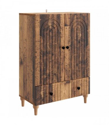 vidaXL Sideboard Old Wood 66 x 34.5 x 95 cm Engineered Wood — V0672158175