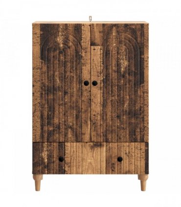 vidaXL Sideboard Old Wood 66 x 34.5 x 95 cm Engineered Wood — V0672158175