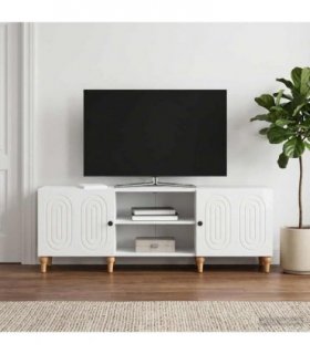 vidaXL TV Cabinet High Gloss White 150 x 31 x 50 cm Engineered Wood — V0672158179