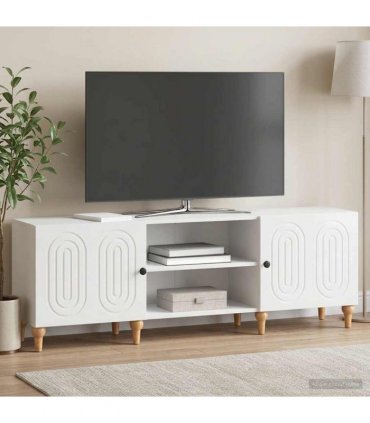 vidaXL TV Cabinet High Gloss White 150 x 31 x 50 cm Engineered Wood — V0672158179