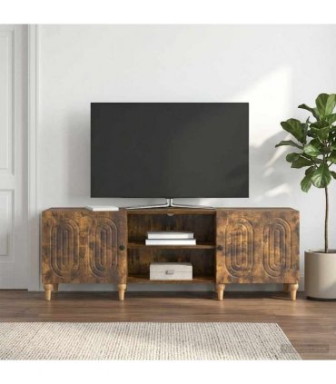 vidaXL TV Cabinet Smoked Oak 150 x 31 x 50 cm Engineered Wood — V0672158181
