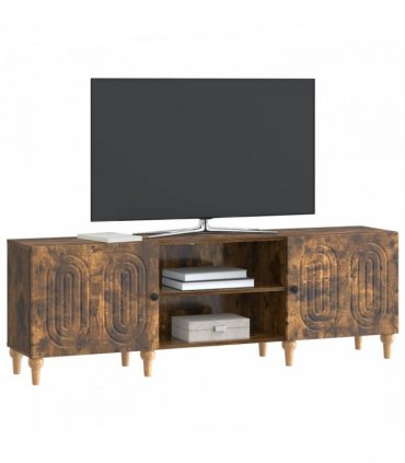 vidaXL TV Cabinet Smoked Oak 150 x 31 x 50 cm Engineered Wood — V0672158181