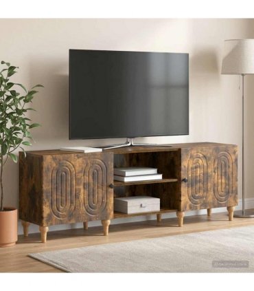 vidaXL TV Cabinet Smoked Oak 150 x 31 x 50 cm Engineered Wood — V0672158181
