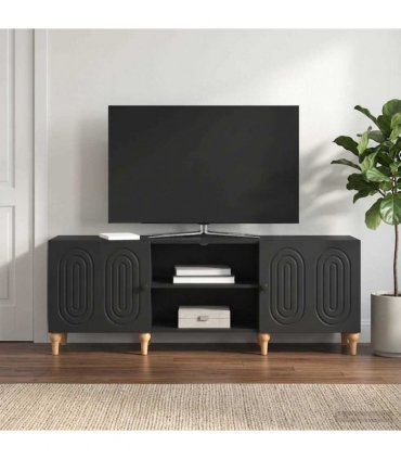 vidaXL TV Cabinet Black 150 x 31 x 50 cm Engineered Wood — V0672158186