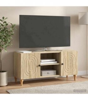 vidaXL TV Cabinet Sonoma Oak 102 x 34.5 x 50 cm Engineered Wood — V0672158188