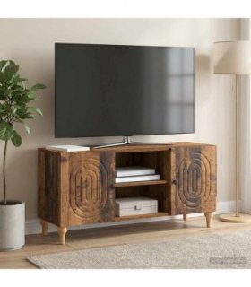 vidaXL TV Cabinet Old Wood 102 x 34.5 x 50 cm Engineered Wood — V0672158194