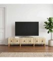 vidaXL TV Cabinet Sonoma Oak 147 x 34.5 x 30 cm Engineered Wood — V0672158196