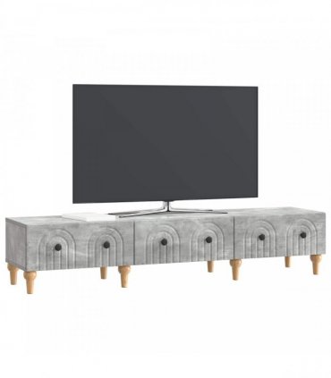 vidaXL TV Cabinet Concrete Grey 147 x 34.5 x 30 cm Engineered Wood — V0672158197