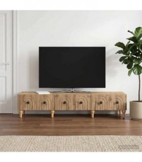 vidaXL TV Cabinet Artisan Oak 147 x 34.5 x 30 cm Engineered Wood — V0672158201