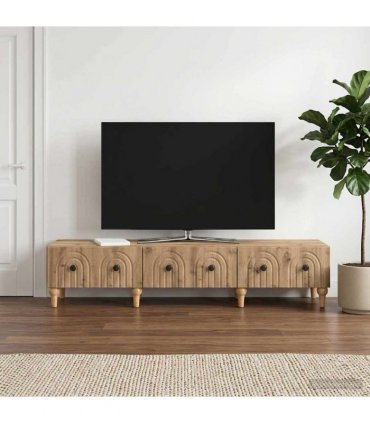 vidaXL TV Cabinet Artisan Oak 147 x 34.5 x 30 cm Engineered Wood — V0672158201