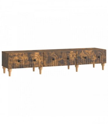 vidaXL TV Cabinet Smoked Oak 147 x 34.5 x 30 cm Engineered Wood — V0672158202
