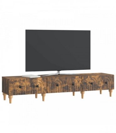 vidaXL TV Cabinet Smoked Oak 147 x 34.5 x 30 cm Engineered Wood — V0672158202