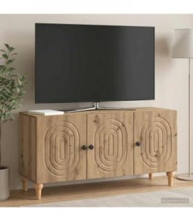 vidaXL TV Cabinet Artisan Oak 99 x 34.5 x 50 cm Engineered Wood — V0672158203