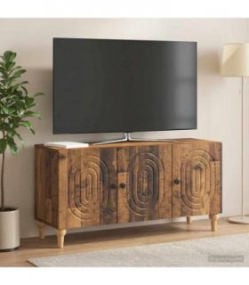 vidaXL TV Cabinet Old Wood 99 x 34.5 x 50 cm Engineered Wood — V0672158208
