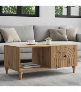 vidaXL Coffee Table Artisan Oak 90 x 50 x 40 cm Engineered Wood — V0672158216
