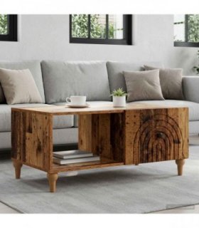 vidaXL Coffee Table Old Wood 90 x 50 x 40 cm Engineered Wood — V0672158218