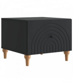 vidaXL Coffee Table with Drawer Black 49 x 50 x 40 cm Engineered Wood — V0672158221