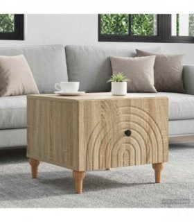 vidaXL Coffee Table Sonoma Oak 49 x 50 x 40 cm Engineered Wood — V0672158223