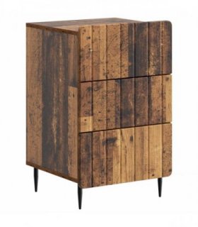 vidaXL Bedside Cabinet Old Wood 43x 41 x 68 cm Engineered Wood