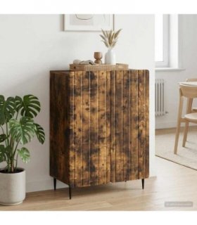 vidaXL Sideboard Smoked Oak 66 x 34.5 x 92 cm Engineered Wood — V0672158246