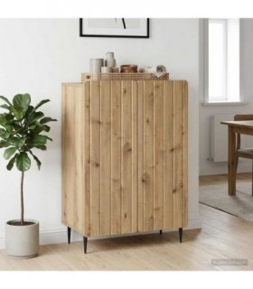 vidaXL Sideboard Artisan Oak 66 x 34.5 x 92 cm Engineered Wood — V0672158248