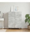 vidaXL Sideboard Concrete Grey 66 x 34.5 x 92 cm Engineered Wood — V0672158252
