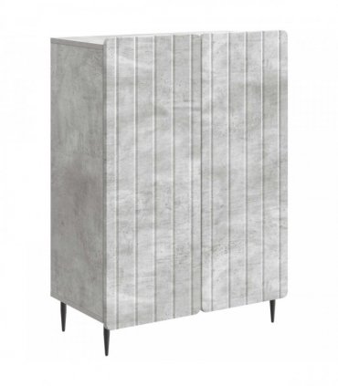 vidaXL Sideboard Concrete Grey 66 x 34.5 x 92 cm Engineered Wood — V0672158252
