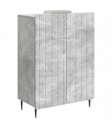 vidaXL Sideboard Concrete Grey 66 x 34.5 x 92 cm Engineered Wood — V0672158252