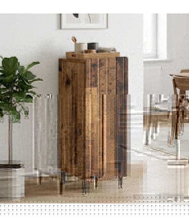 vidaXL Sideboard Old Wood 34.5 x 33 x 92 cm Engineered Wood
