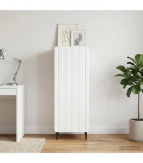 vidaXL Sideboard High Gloss White 34.5 x 33 x 92 cm Engineered Wood