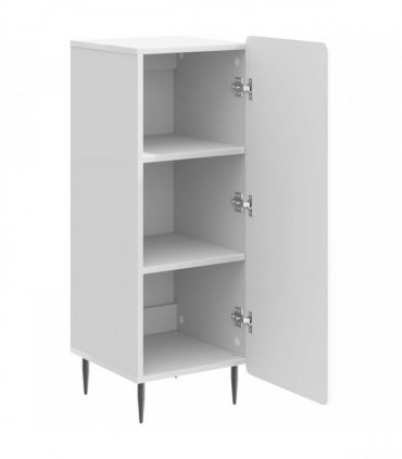 vidaXL Sideboard High Gloss White 34.5 x 33 x 92 cm Engineered Wood