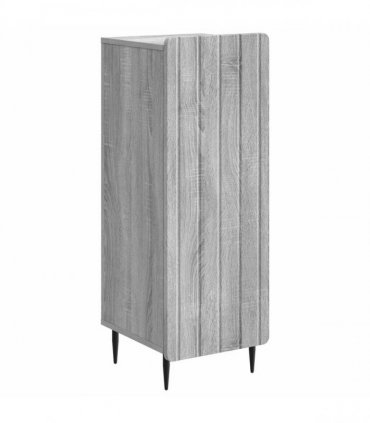 vidaXL Sideboard Grey Sonoma 34.5 x 33 x 92 cm Engineered Wood