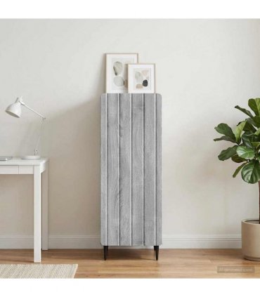 vidaXL Sideboard Grey Sonoma 34.5 x 33 x 92 cm Engineered Wood