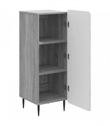 vidaXL Sideboard Grey Sonoma 34.5 x 33 x 92 cm Engineered Wood