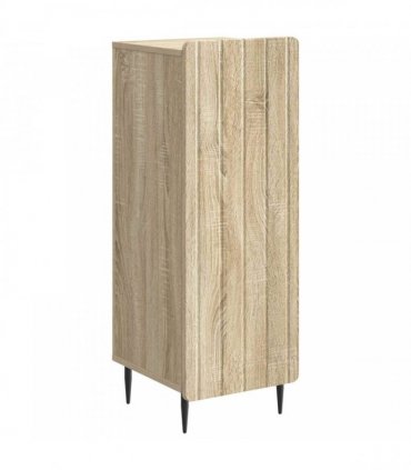 vidaXL Sideboard Sonoma Oak 34.5 x 33 x 92 cm Engineered Wood