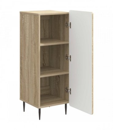 vidaXL Sideboard Sonoma Oak 34.5 x 33 x 92 cm Engineered Wood