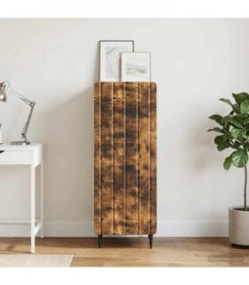 vidaXL Sideboard Smoked Oak 34.5 x 33 x 92 cm Engineered Wood