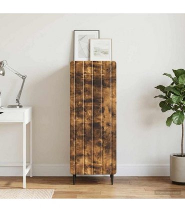 vidaXL Sideboard Smoked Oak 34.5 x 33 x 92 cm Engineered Wood