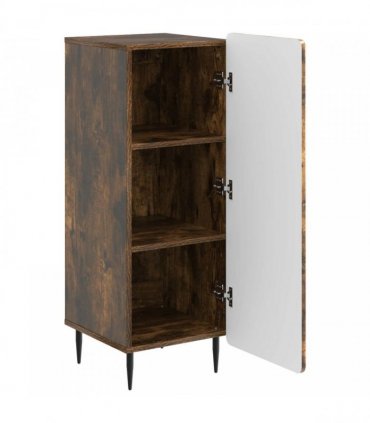 vidaXL Sideboard Smoked Oak 34.5 x 33 x 92 cm Engineered Wood