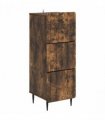 vidaXL Drawer Cabinet Smoked Oak 33 x 34.5 x 92 cm Engineered Wood