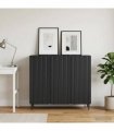 vidaXL Sideboard Black 89 x 34.5 x 82 cm Engineered Wood