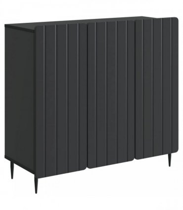 vidaXL Sideboard Black 89 x 34.5 x 82 cm Engineered Wood