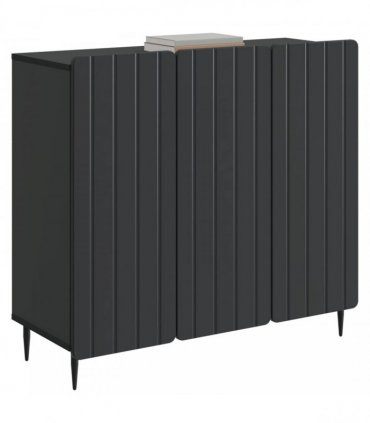 vidaXL Sideboard Black 89 x 34.5 x 82 cm Engineered Wood