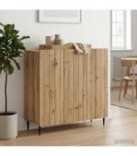 vidaXL Sideboard Artisan Oak 89 x 34.5 x 82 cm Engineered Wood