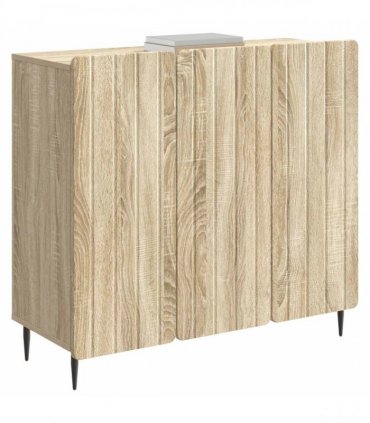 vidaXL Sideboard Sonoma Oak 89 x 34.5 x 82 cm Engineered Wood