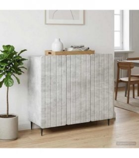 vidaXL Sideboard Concrete Grey 89 x 34.5 x 82 cm Engineered Wood