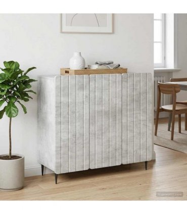vidaXL Sideboard Concrete Grey 89 x 34.5 x 82 cm Engineered Wood